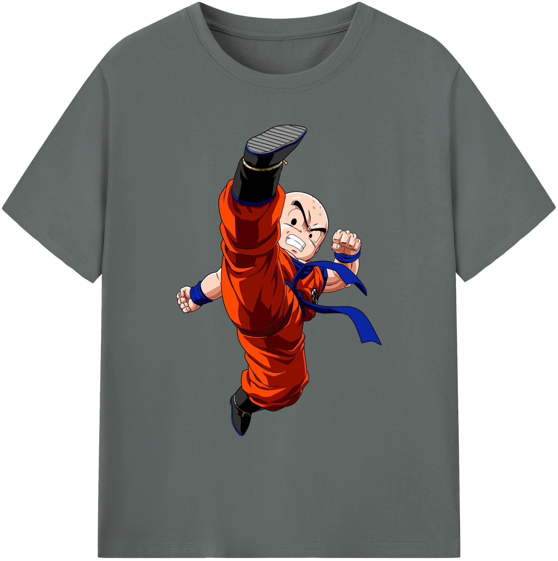 （画像用） ドラゴンボール クリリン DRAGON BALL krillin 綿100％ メンズ半袖Tシャツ｜肌触りやわらか＆通気性